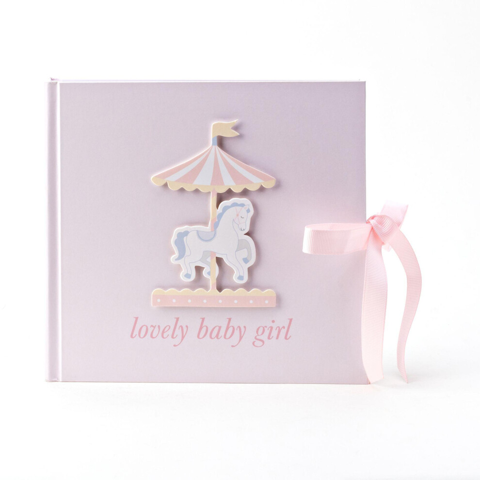 Hello Baby Photo Album Carousel Design 'Lovely Baby Girl'