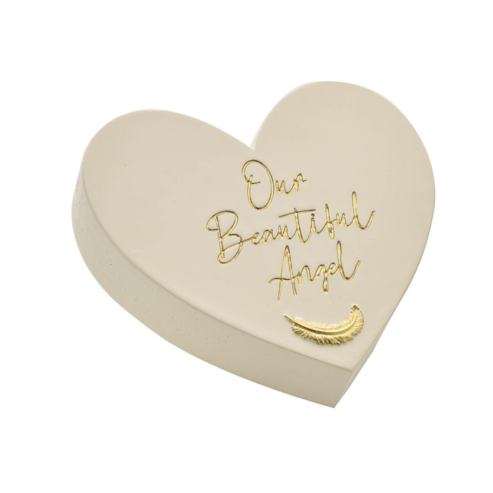 Thoughts of You Memorial Graveside Heart Plaque - Our Angel