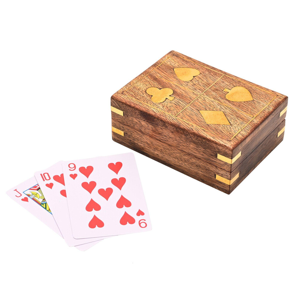 Harvey Makin Pack Of Playing Cards In Wooden Box