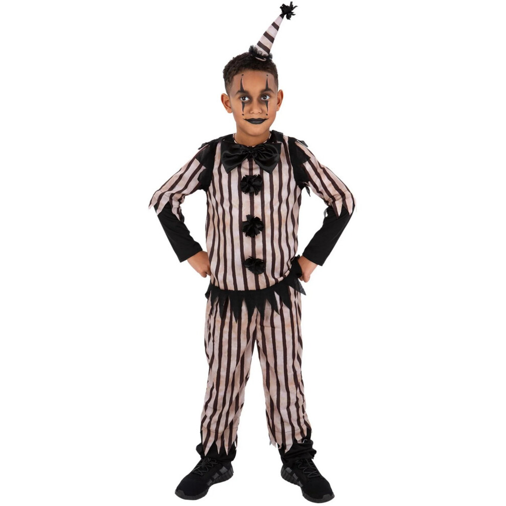 Smiffy's (4-6 Years, Black/White) Boys Vintage Clown Costume Set