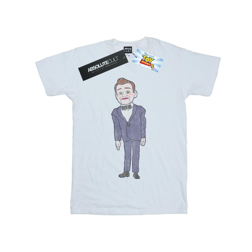 (XXL, White) Disney Mens Toy Story 4 Benson Dummy Pose T-Shirt