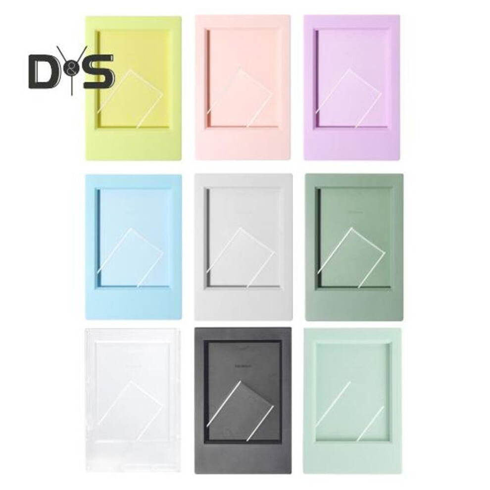 9Pcs Photo Frames with Protective Film Easy to Use Widely Used Rectangle Mini Photo Film Frame Holder Desktop Decorations