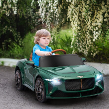 HOMCOM Bentley Bacalar Licensed 12V Kids Electric Ride-On w/ Remote - Green