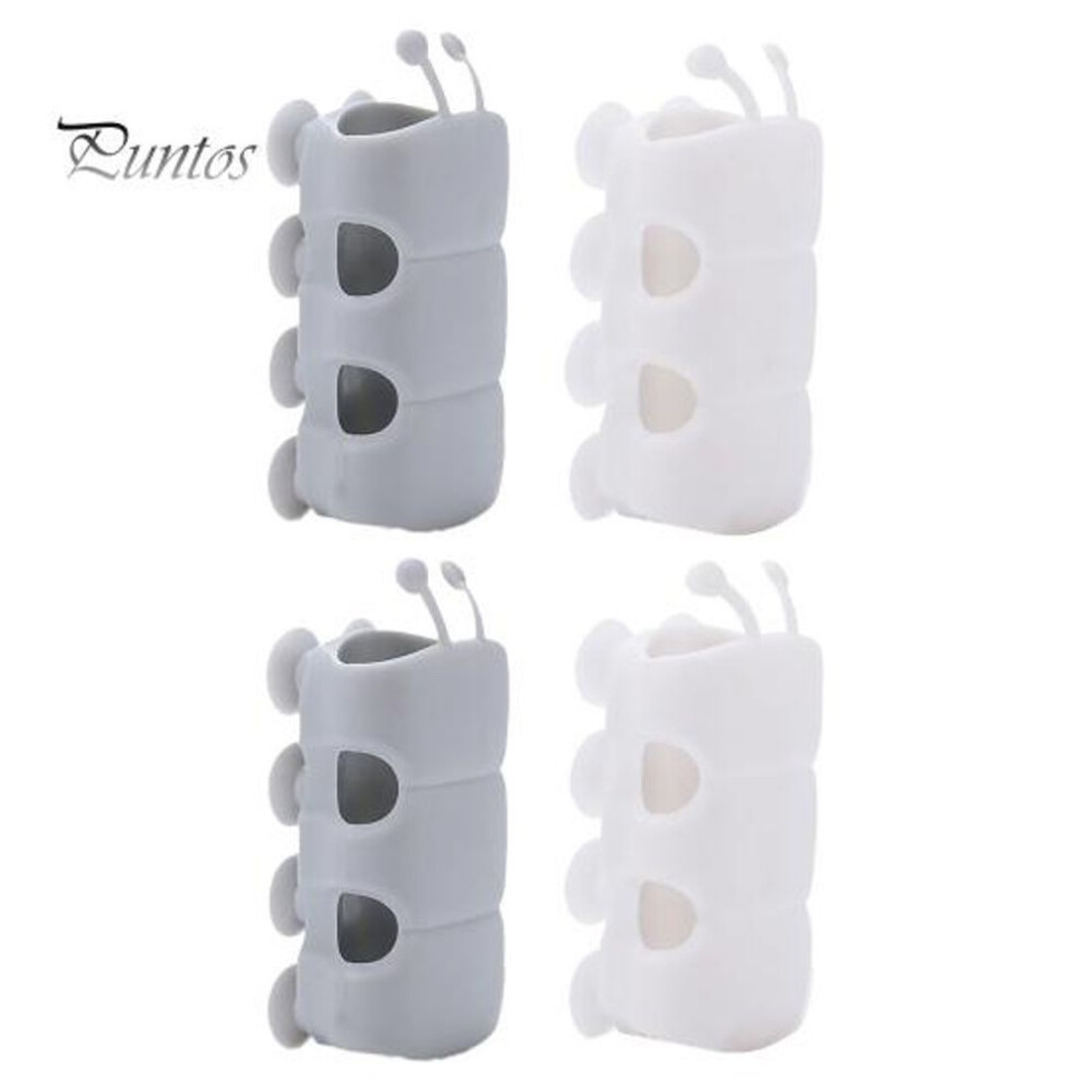 4Pcs Adjustable Shower Head Holders Simple Installation Universal Relocatable Bathroom Shower Head Suction Cup Holders