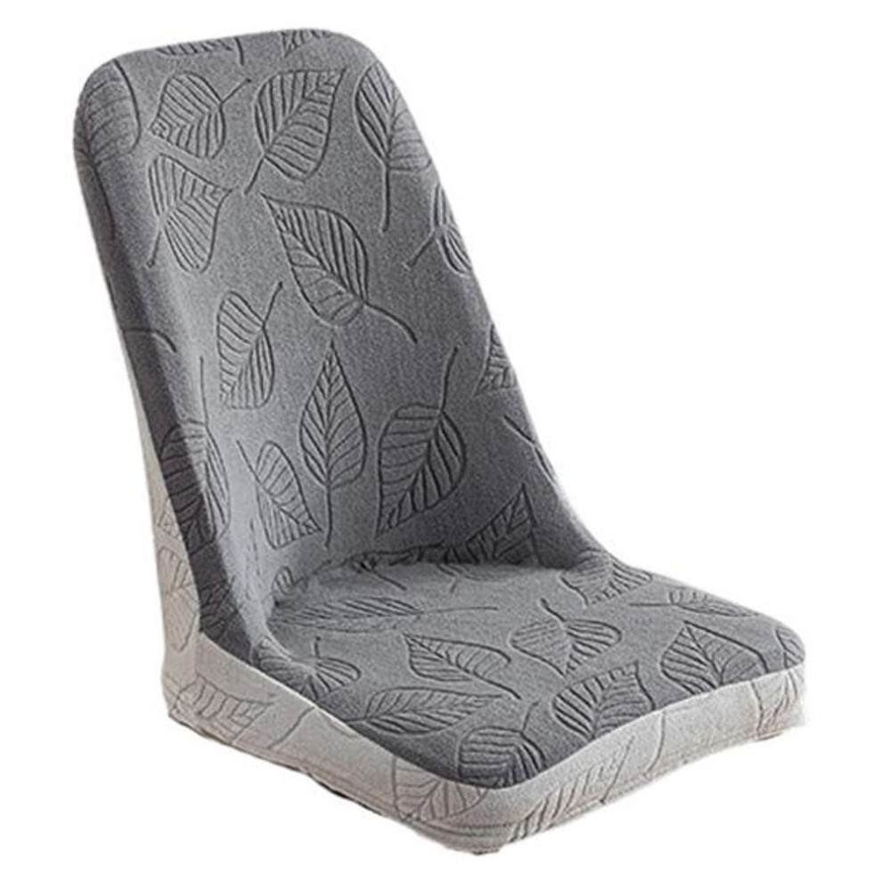 (grey) Chair Cover Dustproof Stretchable Soft Fabric Prevent Cat Scratching Elastic Bottom Anti-slip