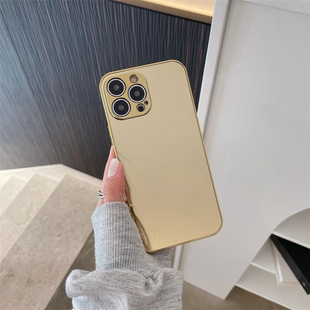 (gold, 11) Electroplated Mirror Case For Iphone 16 Pro Max: Protective, All-inclusive, And Anti-fall Cover For Apple 15 Pro, 14, And 13
