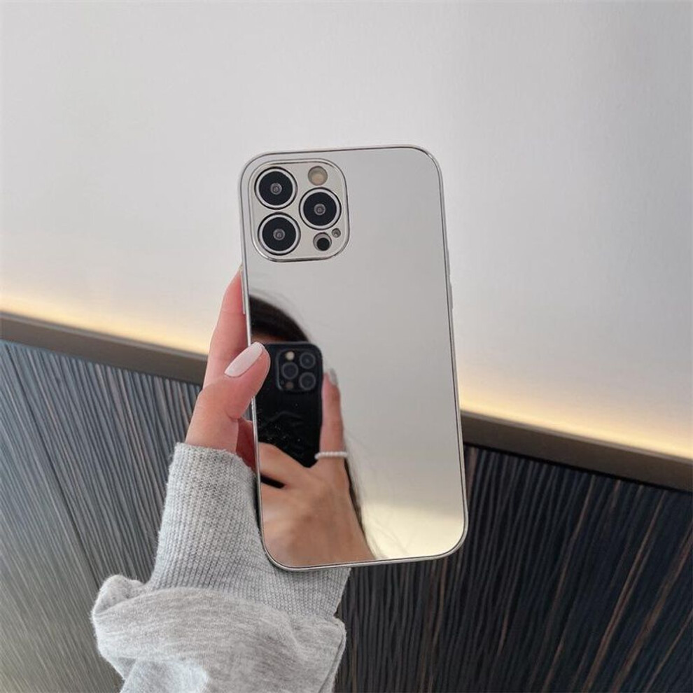 (silver, 16ProMax) Electroplated Mirror Case For Iphone 16 Pro Max: Protective, All-inclusive, And Anti-fall Cover For Apple 15 Pro, 14, And 13