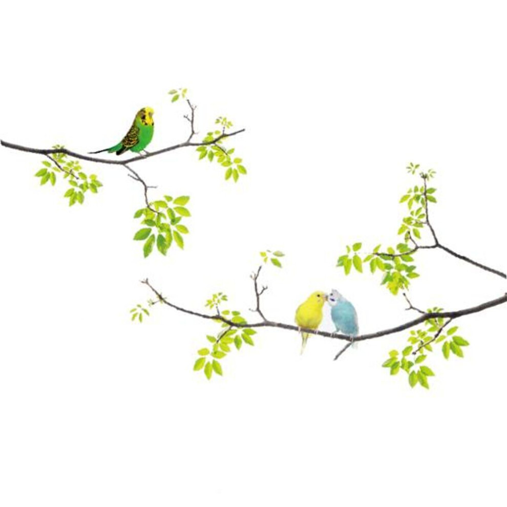 Wall Sticker Moisture proof Decorative PVC 2022 Lovely Bird Pattern Window Sticker Nursery Decor