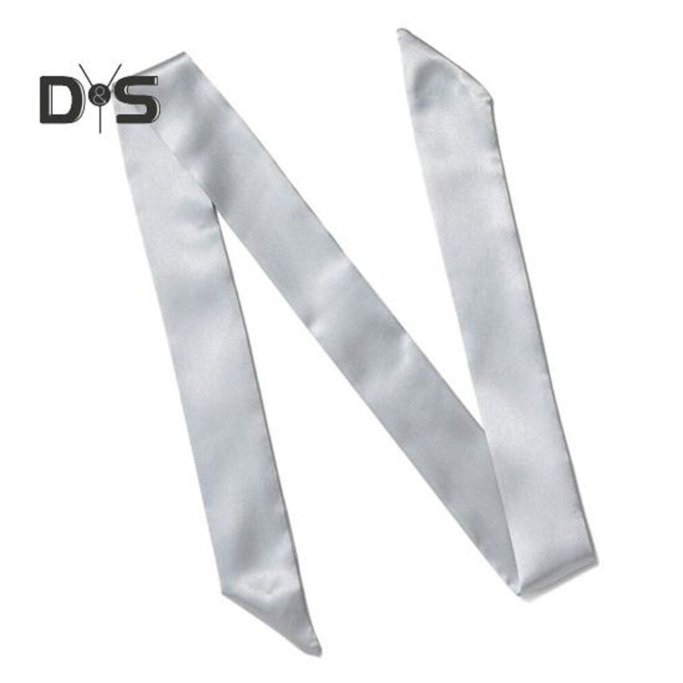 (grey) Thin Soft Head Ribbon Imitation Silk Scarf Long Style Decorative Ribbon Women Head Wrap Hair Streamer Hair Accessory