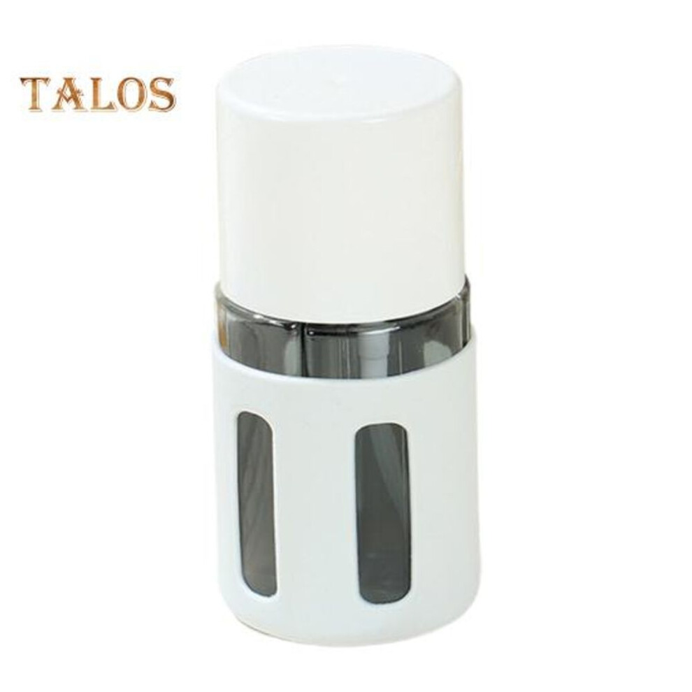 (light grey, Round) 4pcs/set 60ml Travel Refillable Bottle Portable Leak Proof Reusable Lotion Shampoo Cosmetic Press Spray Dispenser Bottle Empty Toiletries Container