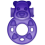 Bear Vibrating Penis Ring Purple Stretchy Couples Pleasure Enhancer 1