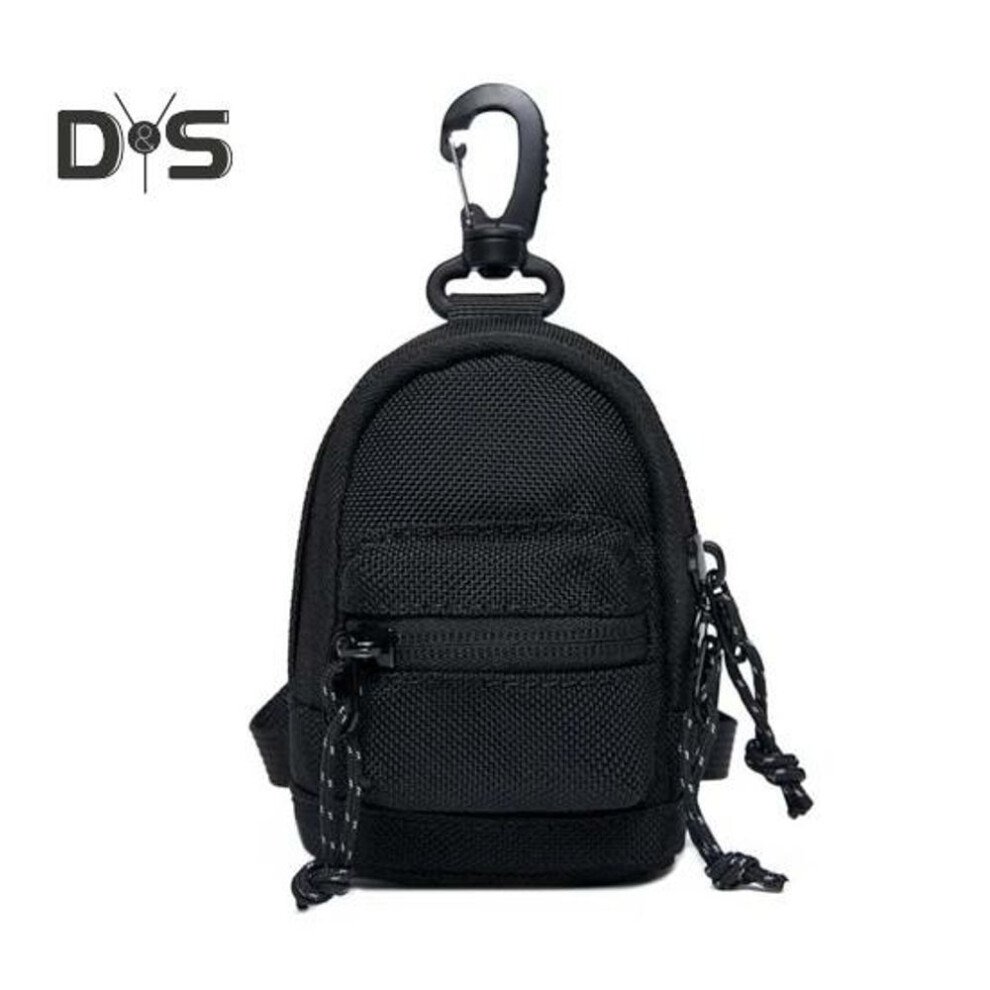Mini Neck Hanging Key Bag Waterproof Oxford Fabric Zipper Wallet Coin Purse Small Backpack Keychain Keys Earphones Trinkets Storage Pouch
