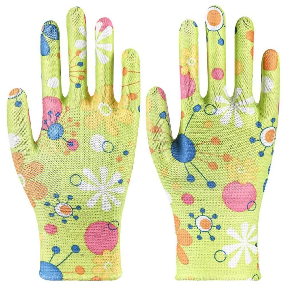 (Style8) 1pair Nylon Planting Labor Gloves Labor Protection Women Work Gloves Gardening Gloves  Workplace