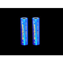 2x 18650 1000mAh 3.2V LiFePO4 Battery Flat IFR