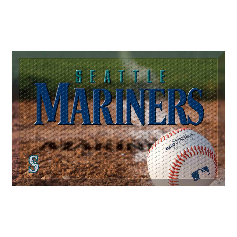 Fanmats 19052 Seattle Mariners Abstreifermatte (Mlb-Ball) In Teamfarbe, 48,3 X 76,2 Cm-image