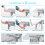 (Grey, B) Dining Table and Chairs, Drop Leaf Kitchen Table With PU Leather High Back Chair 5
