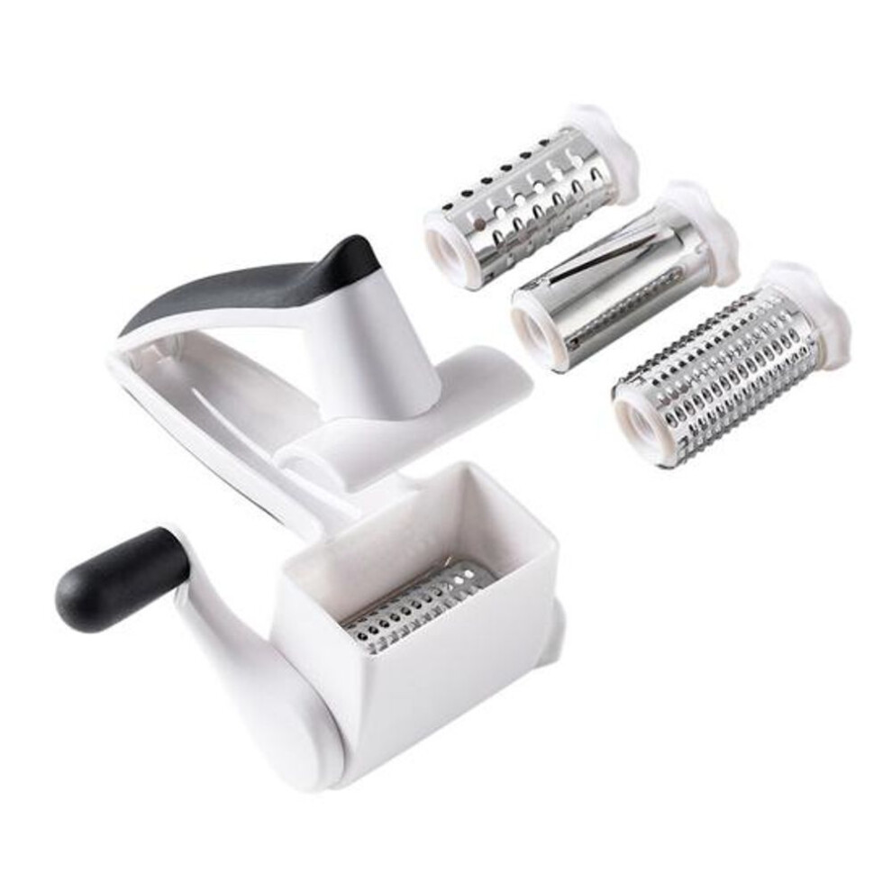 (B) Handheld Rotary Cheese Grater Restaurant Cheese Nut Chocolate Vegetable Grater With Handle Kitchen
