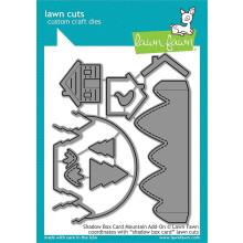 LAWN FAWN Shadow Box Card Mountain Add-On Lawn Cuts Custom Craft Die