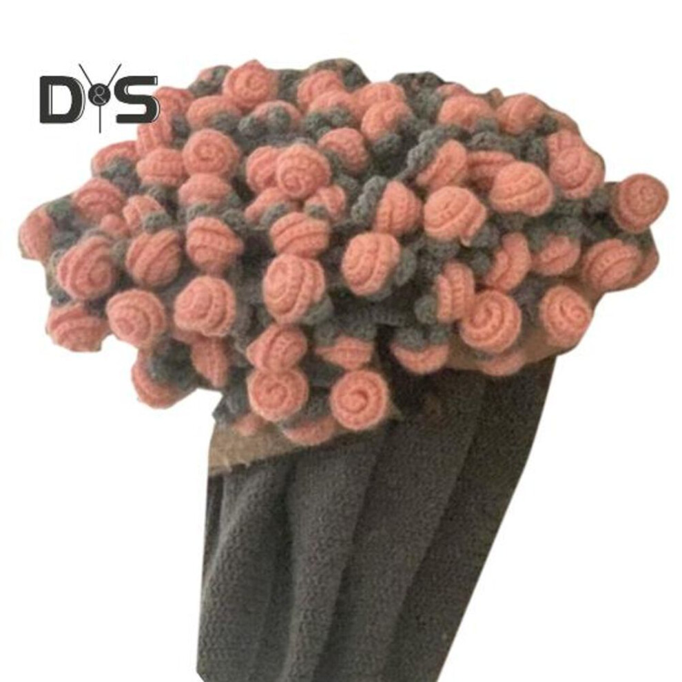 (as the picture, I) Flower Blanket Crocheting Kit Rose Bouquet Blanket DIY Kit Crochet Bouquet Throw Blanket Craft Set for Mother's Day Gift Home Sofa Couch Decor