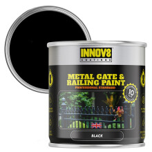 Metal Gate & Railing Paint - 750 ml - Black - Satin Finish - 10 Yr Gu
