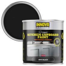 Kitchen Cupboard Paint - 750 ml - Onyx Black - Satin Finish - 10 Yr Gu
