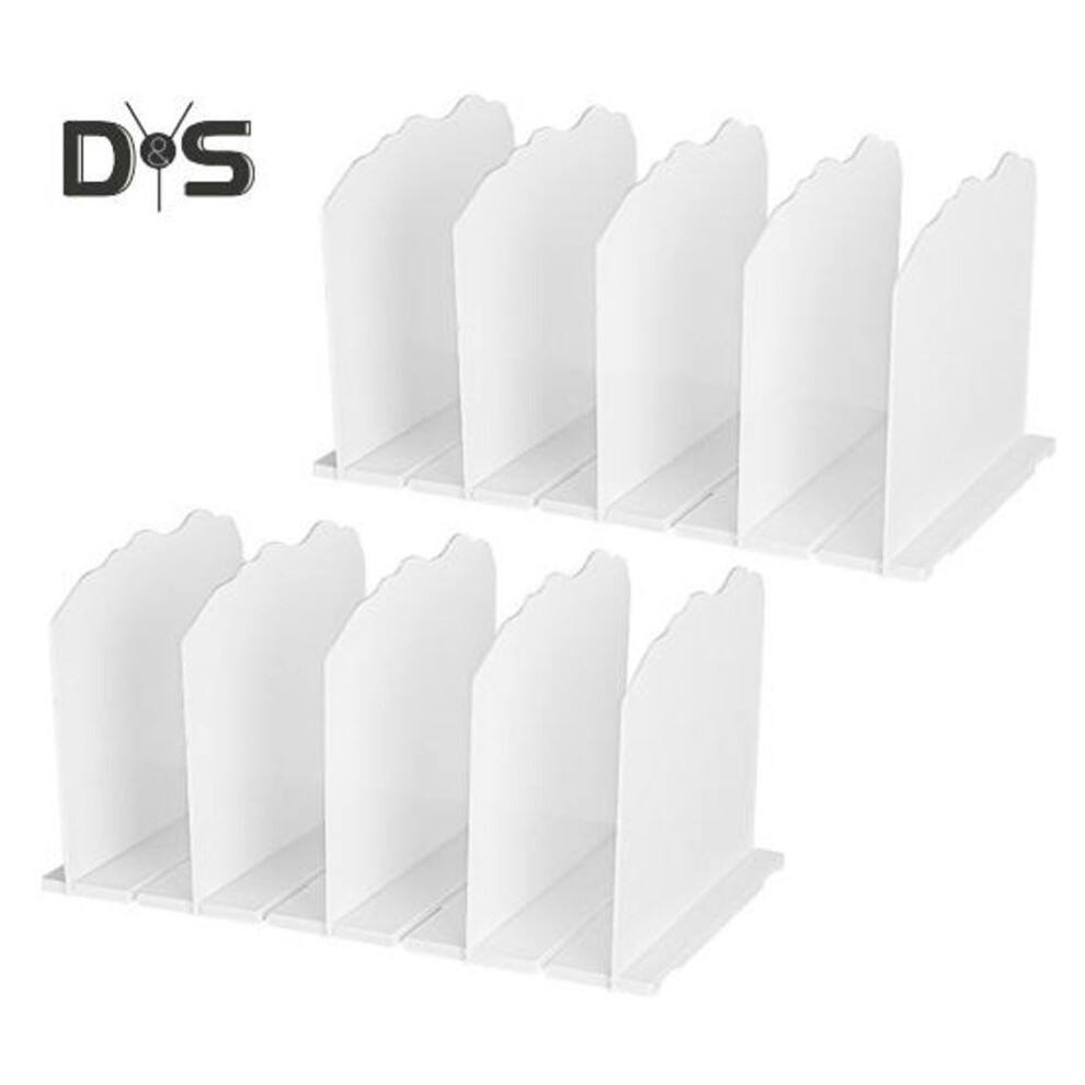 (white, 8pcs) Adjustable Clear Shelf Dividers Handbag Purse Organizer Easy to Install Multi-Purpose Handbag Storage Organizer Clutch Dividers