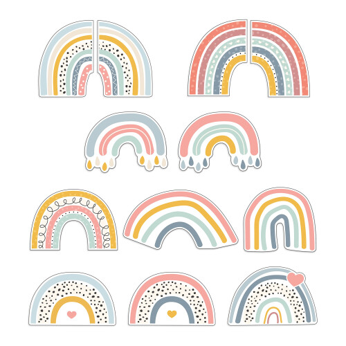 VI H?RER TIL RAINBOW FUN CUT OUTS