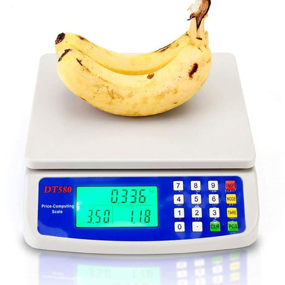 30Kg/1g High Precision Digital Kitchen Scale Battery Electronic Food Scale with LCD Display Food Balance Measuring Weight Scale for Cooking Baking