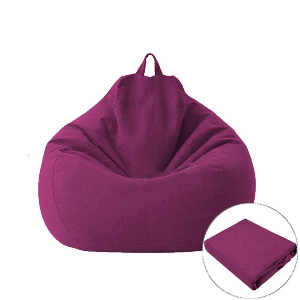 (M-purple cover) Relax BeanBag Case Furniture Seat Chairs Pouf  Puff Couch Bean Bag Cover Tatami Covers Sofas Cover