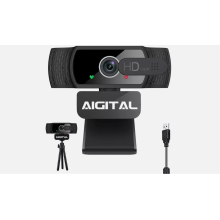 Webcam 1080P Full HD With Dual Built-in Stereo Mic Computer Web Camera