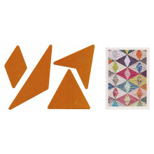 Set di modelli in acrilico di Jen Kingwell Diamond Exchange da utilizzare con un modello trovato nel libro di ricette per trapunte di Jen Kingwell