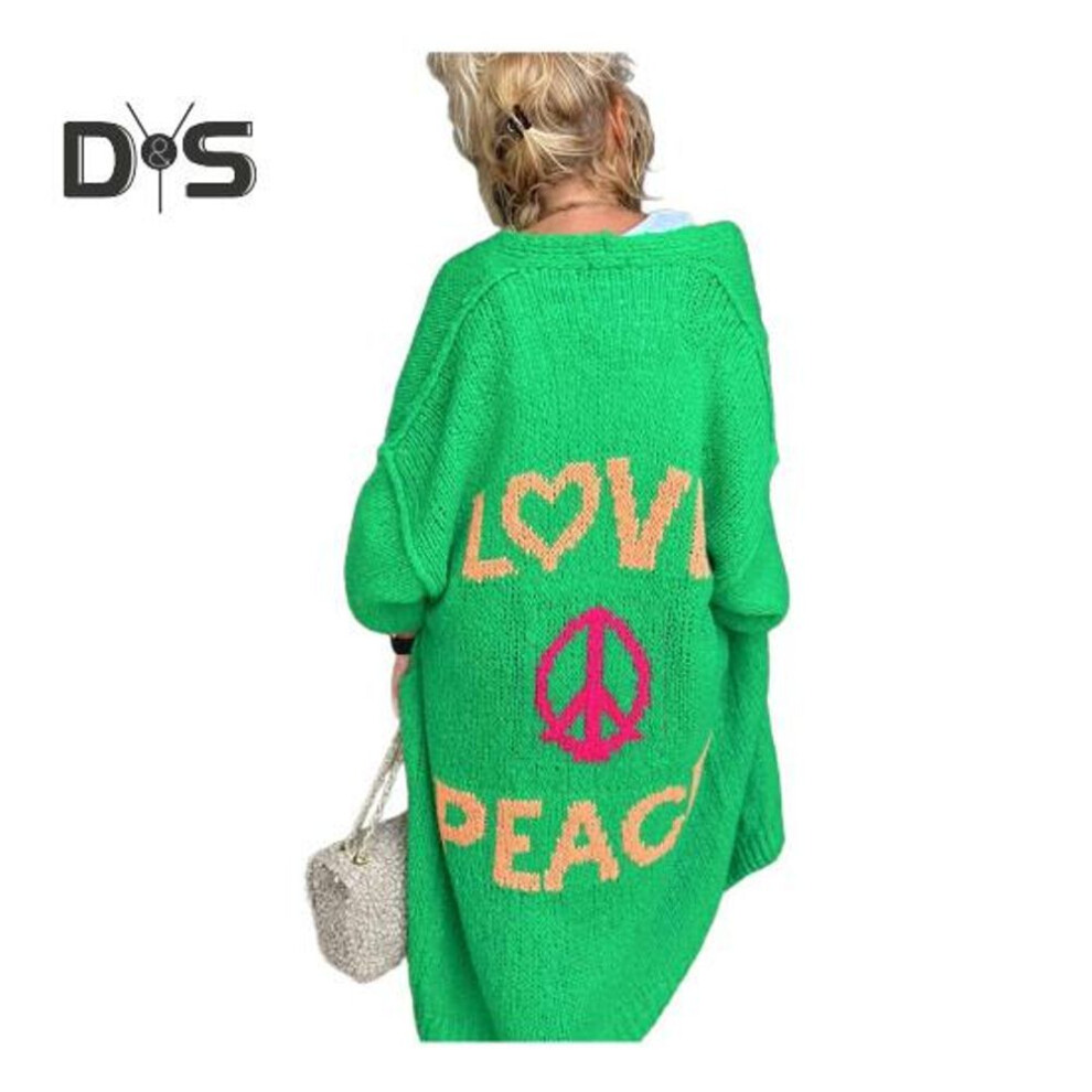 (XL, green) Women Sweater Jacket Lightweight Thermal Knit Cardigan Solid Color Long Sleeve Elegant Coat for Casual Daily Wear Work Shopping