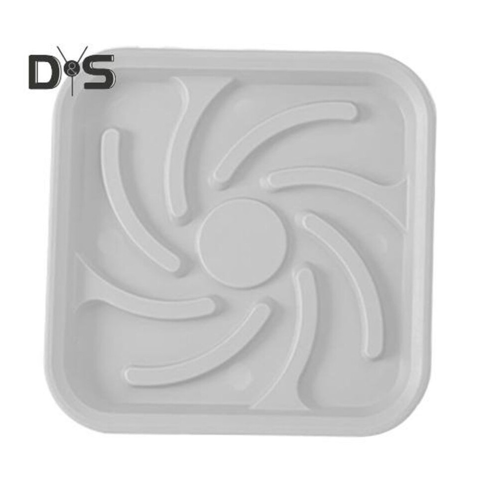 (white, L) 5 Pcs Plant Saucer Reusable Flower Pot Saucer Heavy Duty Flower Pot Tray Square Planter Tray for Indoors Outdoors Potted Plants