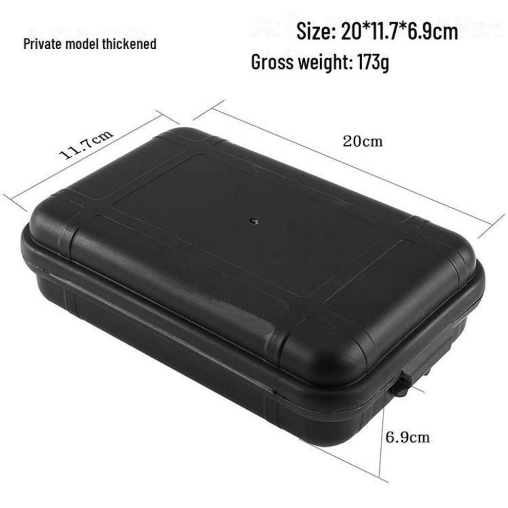 Outdoor Waterproof Survival EDC Tool Box - Shockproof & Pressure-Resistant Emergency Case for Camping and Mountaineering.