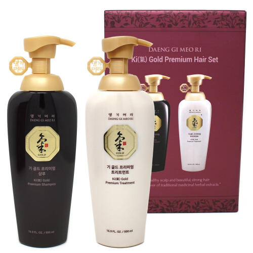Daeng Gi Meo Ri- Σετ Σαμπουάν & Θεραπείας Ki Gold Premium, Προώθηση Ανάπτυξης Μαλλιών, 500ml