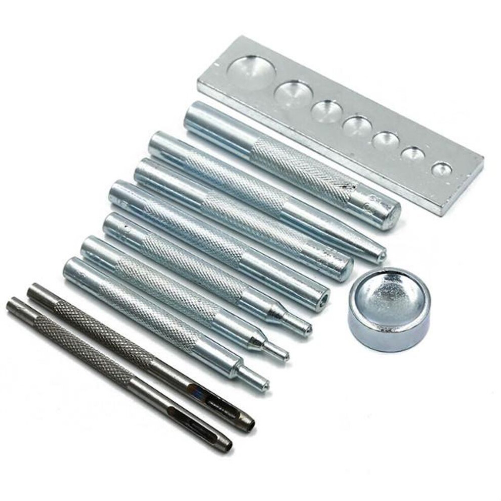 Rivet Fastener Buttons Installation Tool Kit Leather Hand Punch Tool Set Diy Material Accessories