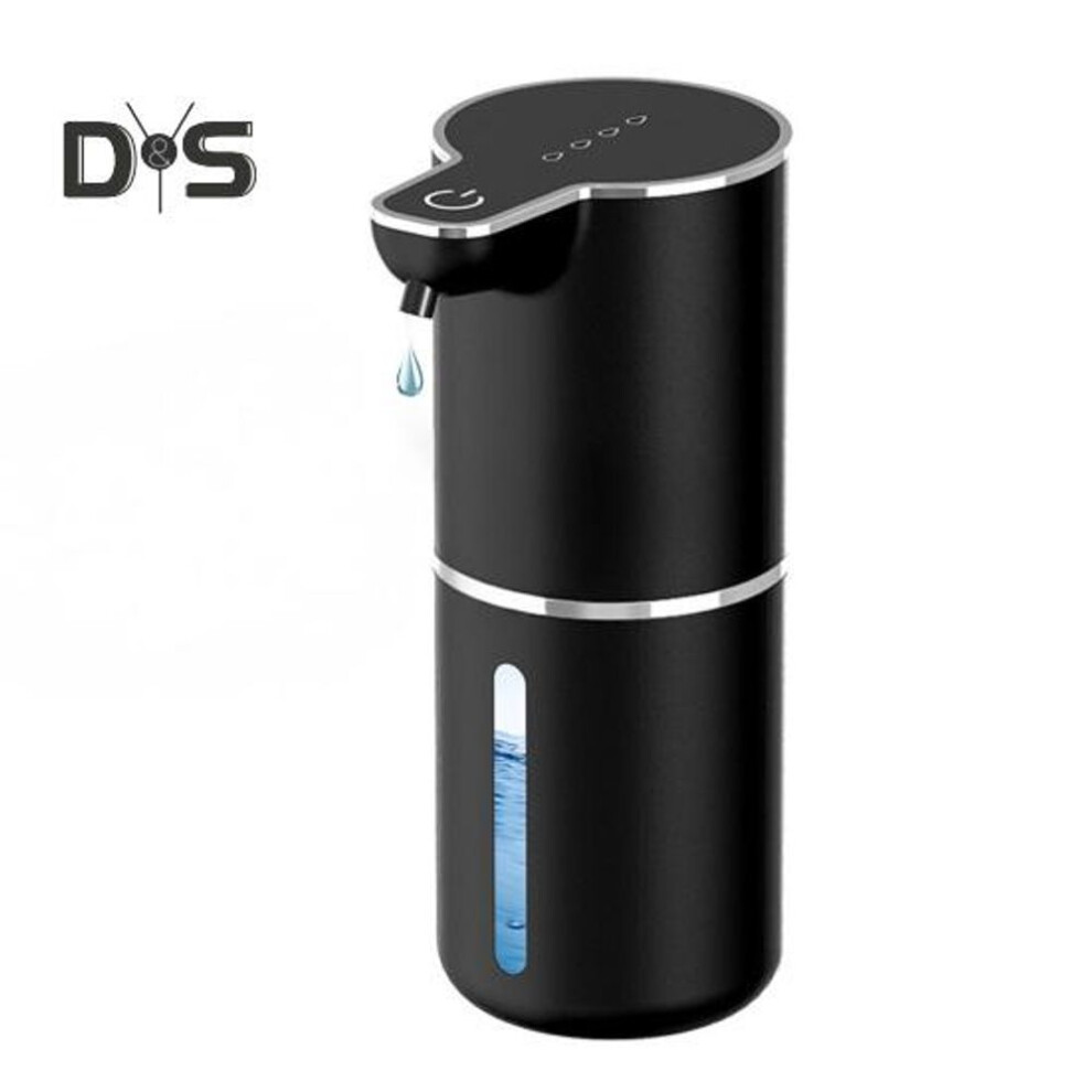 (black, B) Automatic Induction Soap Dispenser USB Rechargeable 350ml Capacity Touch-Free Electric Soap Dispenser