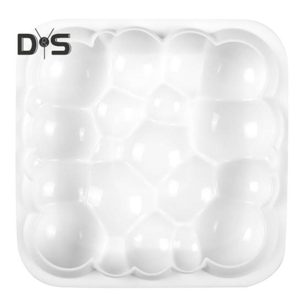 (white) Flexibility Soap Mould 3D Bubble Cloud Shape Durable Clear Texture Mousse Soap Cake Mold