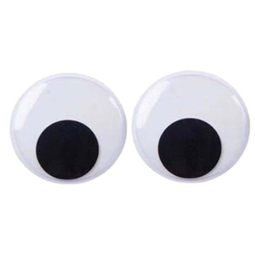 (as the picture, 10cm) 1 Pair 5cm/7cm/10cm/12cm/15cm Refrigerator Magnets Self Adhesive DIY Synthetic Resin Black White Googly Eyes Fridge Stickers Scrapbook Accessory
