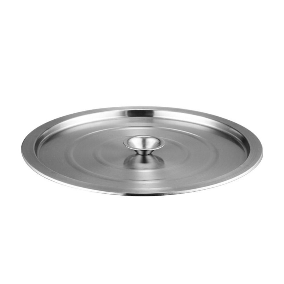 (32CM) Multiple Size Stainless Steel Wok Lid Silver Pan Lid Household Cooking Pot Cover  Soup Bucket