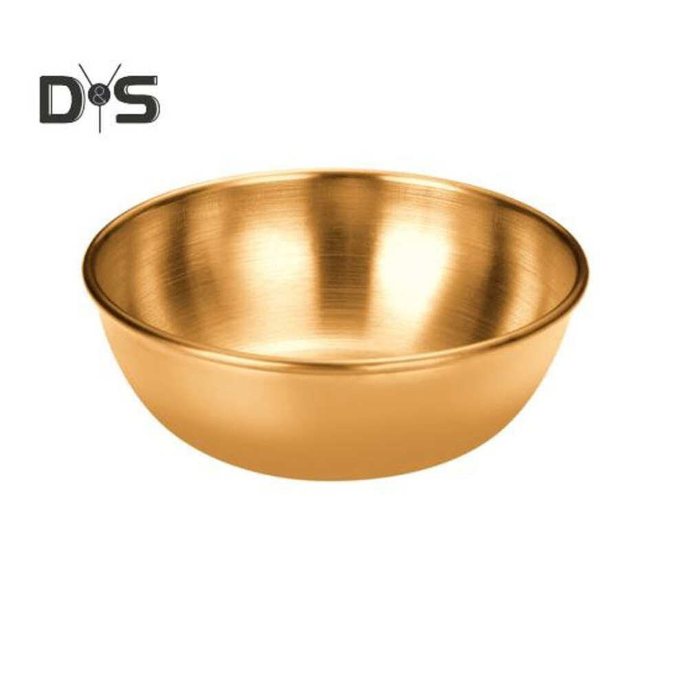 (golden) Stainless Steel Sauce Dish Dipping Bowls for Spices Snacks Mini Prep Bowls Lightweight Sushi Appetizer Plates for Home