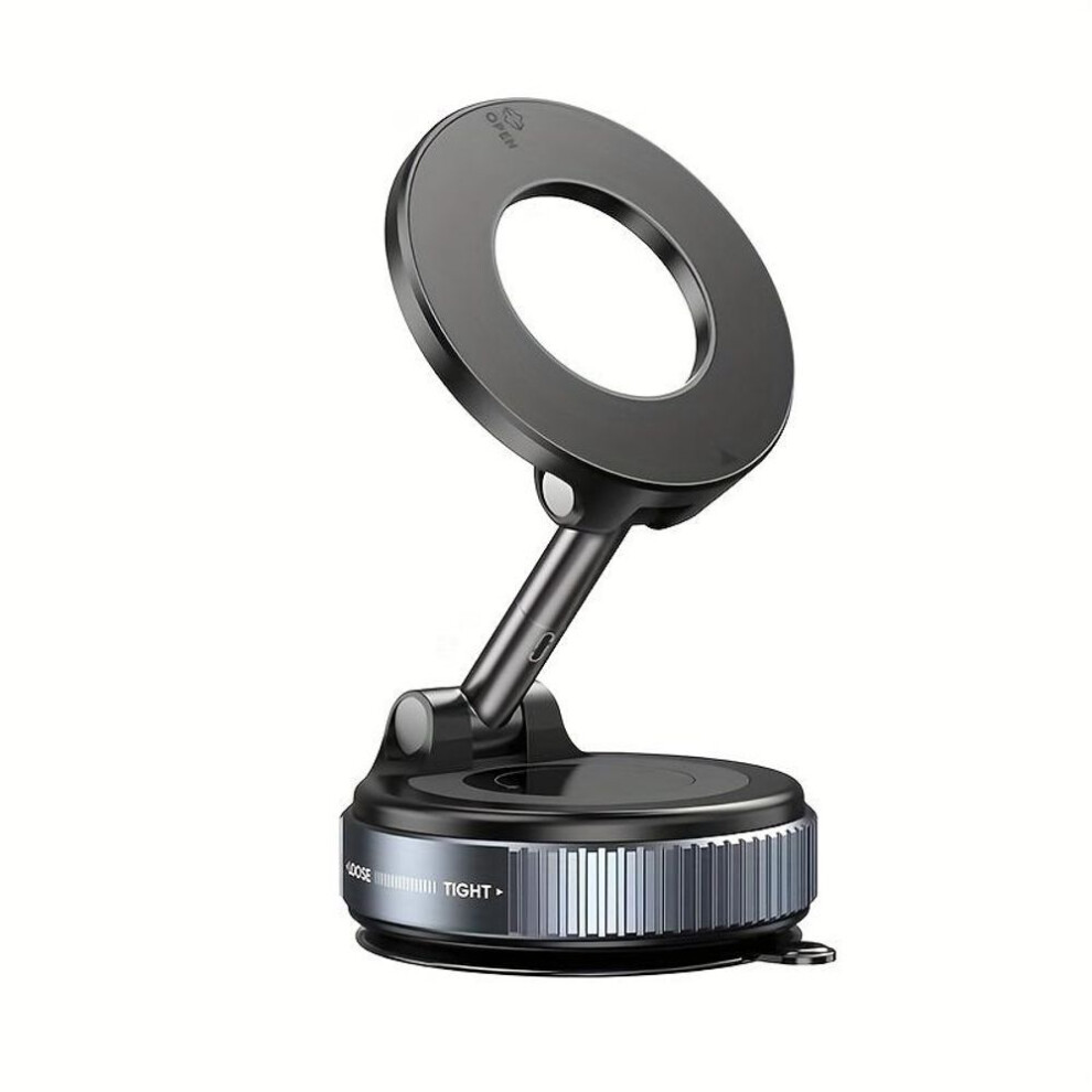 Universal Magnetic Phone Mount with Strong Suction Cup, 360 Rotation Car Dashboard Holder for iPhone/Android, 1.5KG Adsorption