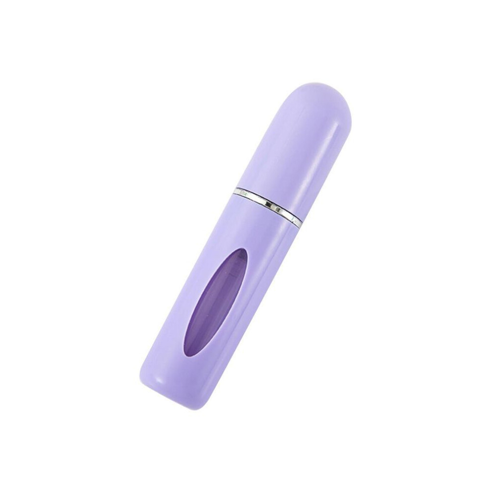 (purple, One Size) Portable 5ml/0.2oz Refillable Perfume Atomizer Bottles for Travel with Separate Spray Dispensers