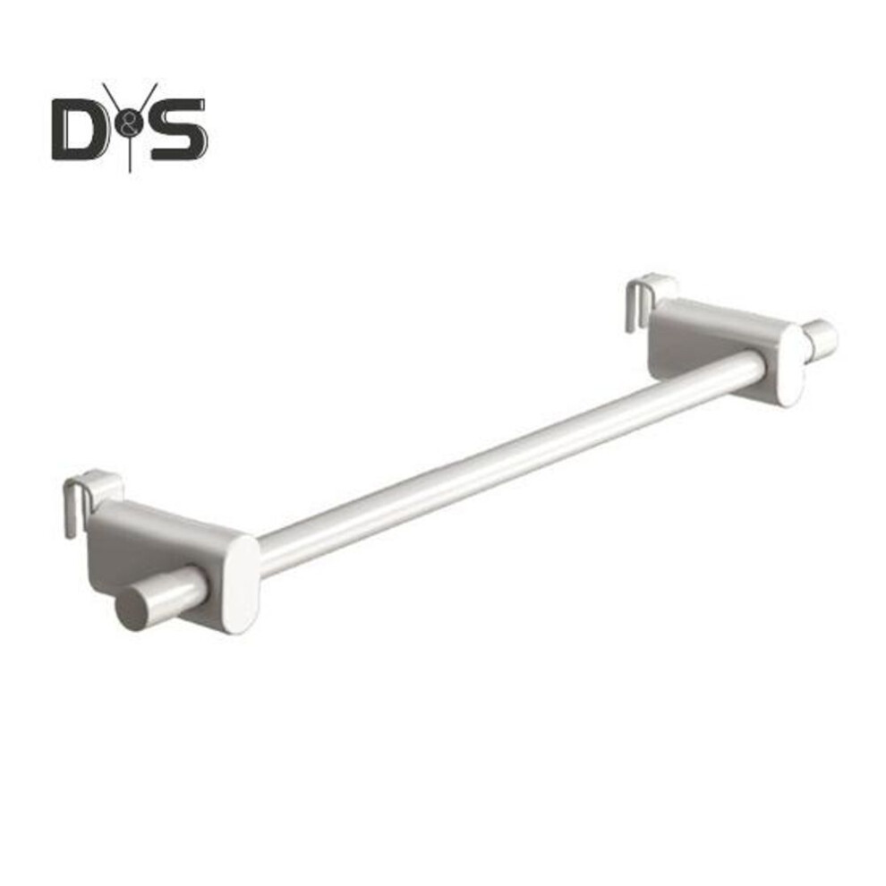 (as the picture, A) Clothes Drying Rack for Radiators 0.3-2m Carbon Steel Dual Poles Easy No-Drilling Installation Rust-Resistant White Finish Towel Rail
