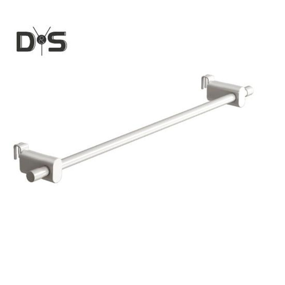 (as the picture, B) Clothes Drying Rack for Radiators 0.3-2m Carbon Steel Dual Poles Easy No-Drilling Installation Rust-Resistant White Finish Towel Rail