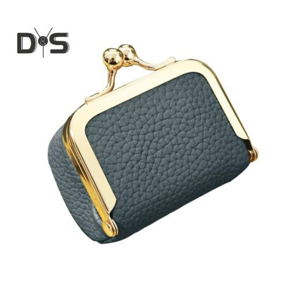 (blue) Faux Leather Mini Jewelry Box Earring Necklace Bracelet Ring Organizer Case Multi-functional Portable Travel Women Jewelry Storage Pouch