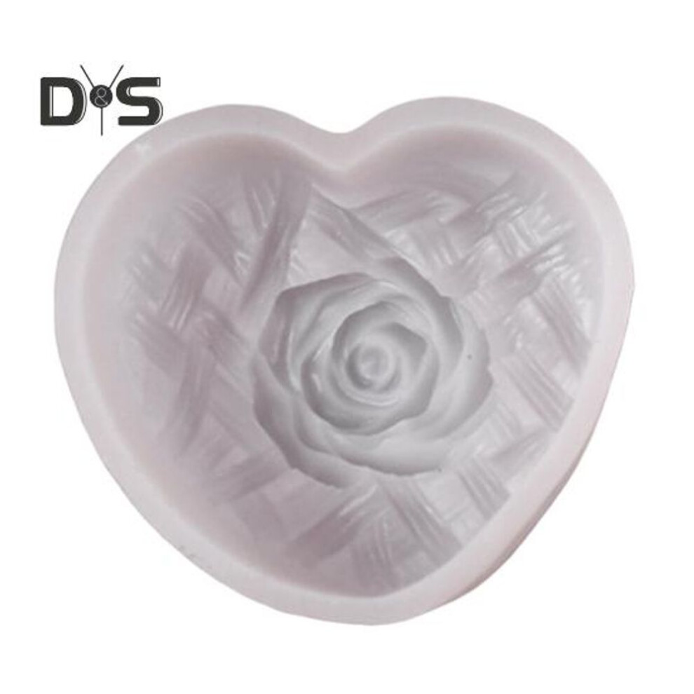 (as the picture, A) Heart-shaped Silicone Mold for DIY Aroma Candles Chocolates Candies Couple Love Plaster Mold Multifunctional DIY Crafting Mold