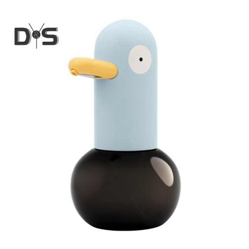 (blue) Bathroom Soap Dispenser Large Capacity Touch-free Design Easy to Use Funny Duck Shaped Automatic Foaming Dispenser