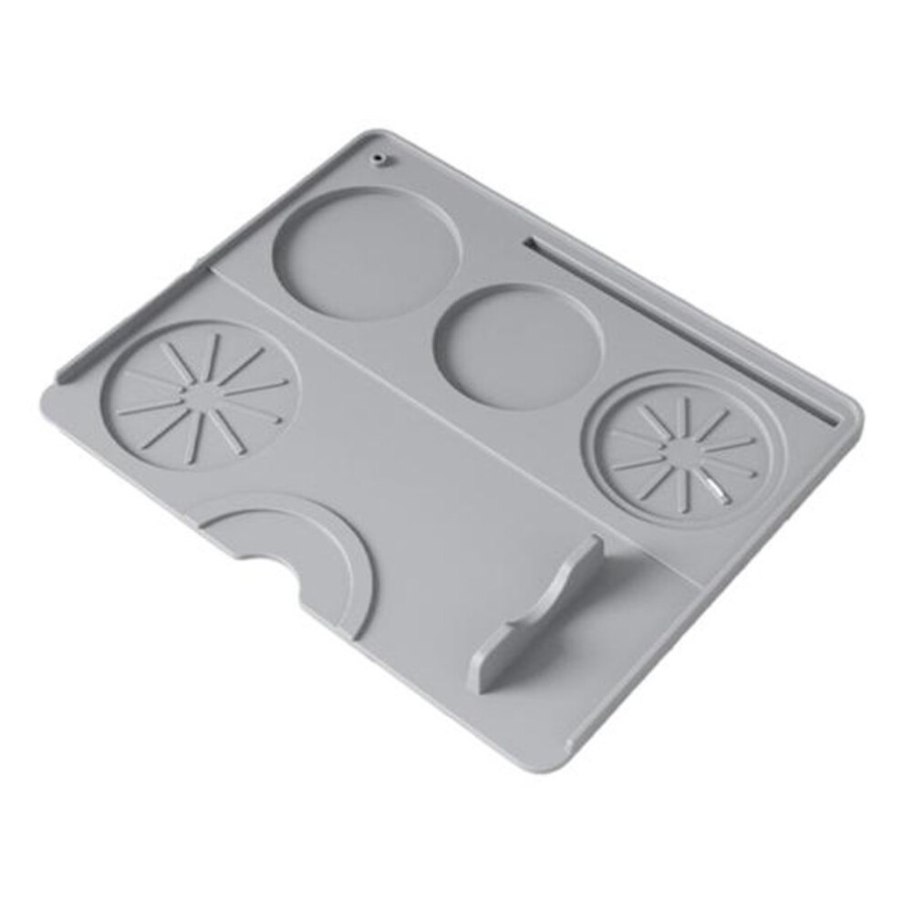 (light grey) Espresso Tamping Mat Non-Slip Silicone Coffee Tamper Mat Espresso Tamp Station Pad Barista Tool for Countertop Kitchen Bar