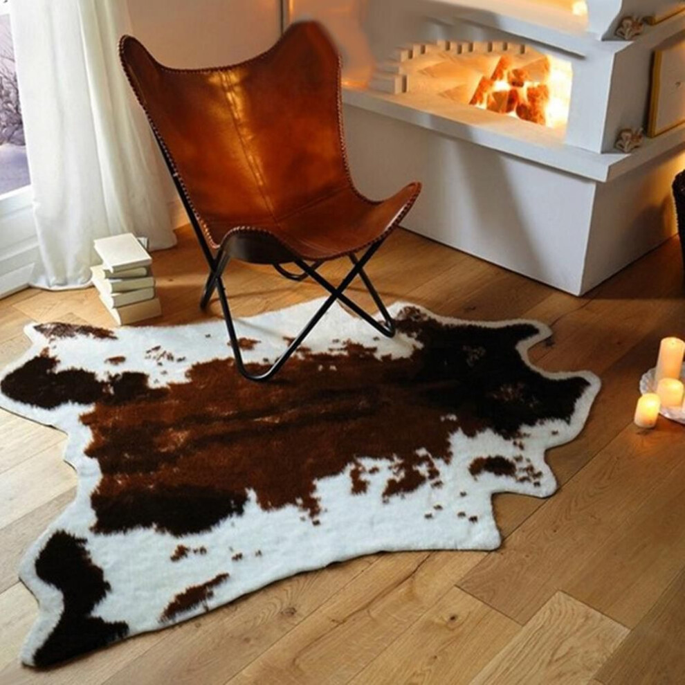 DYS Home Decor Cow Animal Print Carpet Chair Throw Rug Anti-slip Lounge Mat